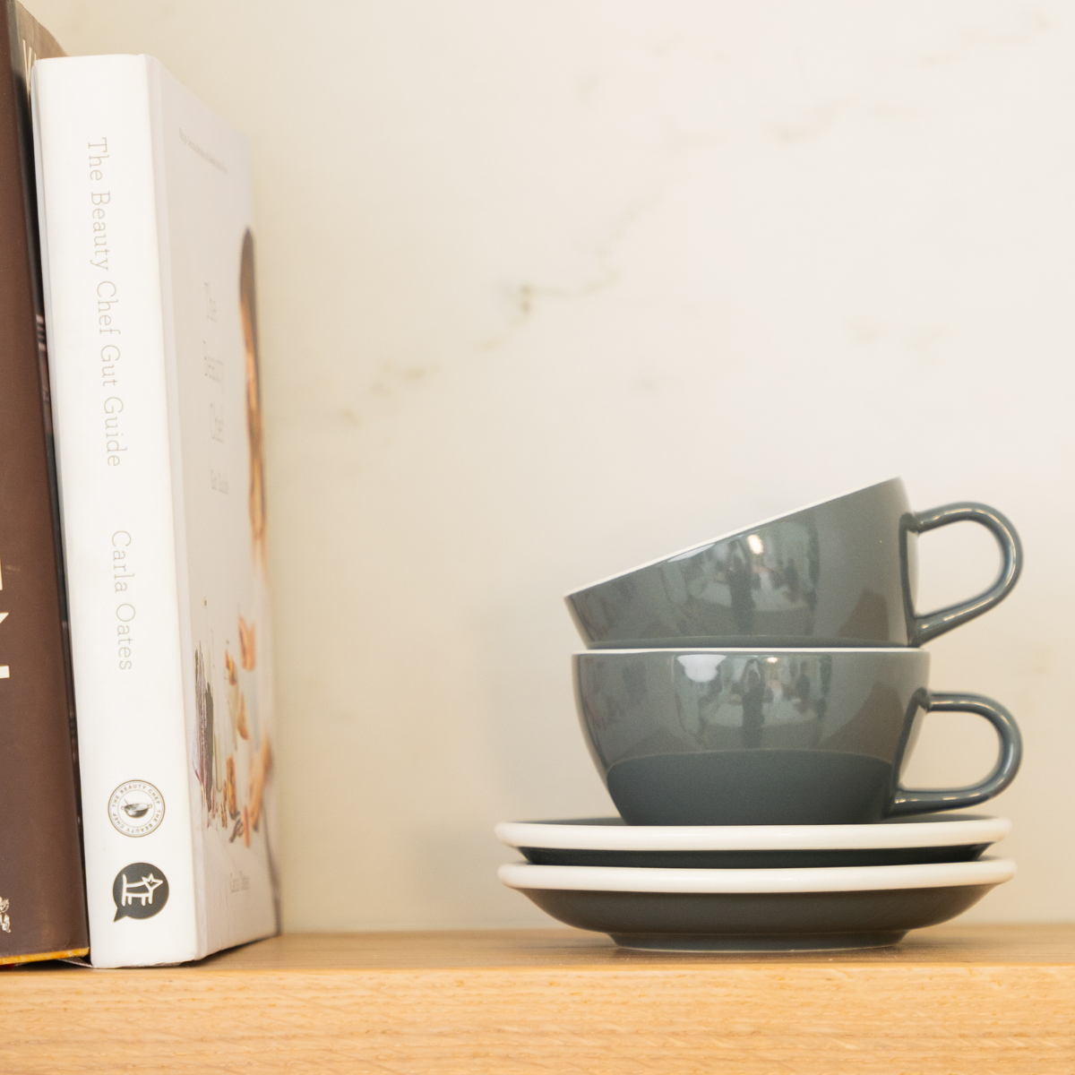 Kokako Blue Espresso Range Large Saucer 15cm- ACME cups Australia