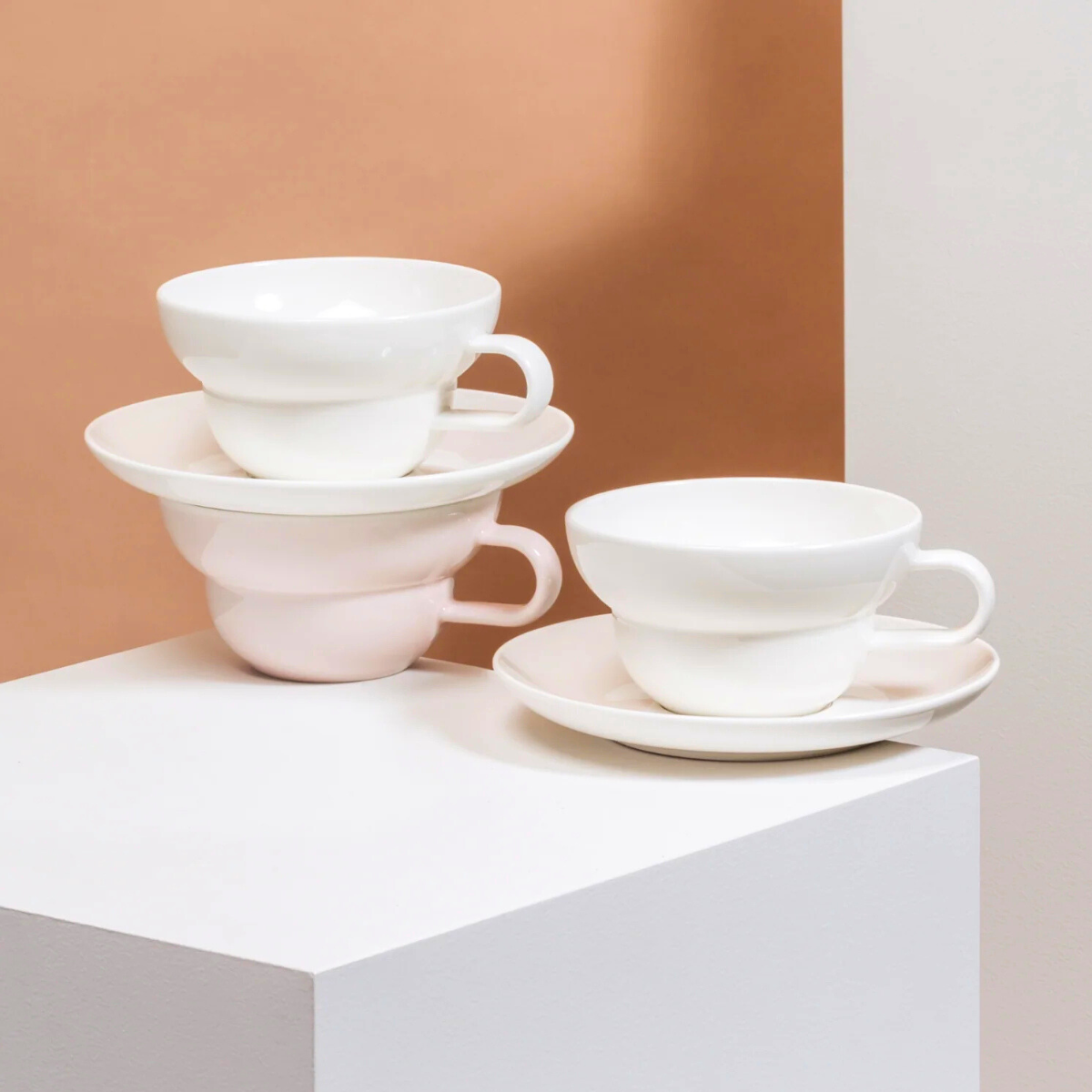 High Quality Milky White Medium Bibby Saucer 15cm - ACME Cups Australia