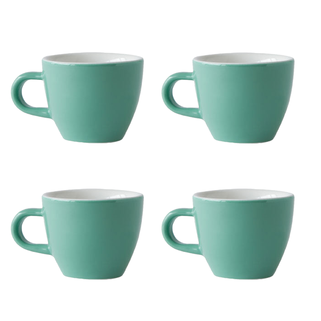4 Feijoa Green Espresso Range Demitasse Cup - 70ml ACME Cups Australia