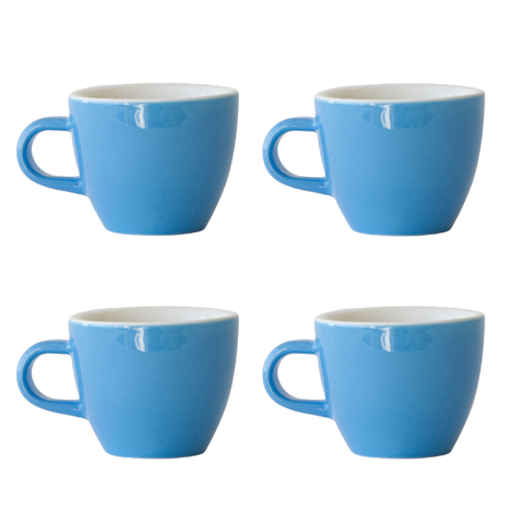 4 Espresso Range Demitasse Cup - 70ml Kokako Blue ACME Cups Australia