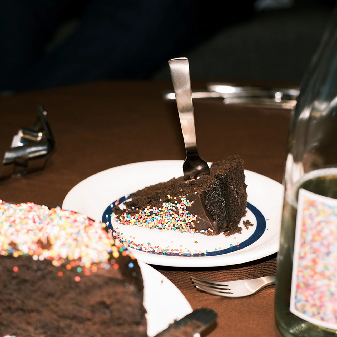 Brushed Stainless Cake Forks - Pack of 6