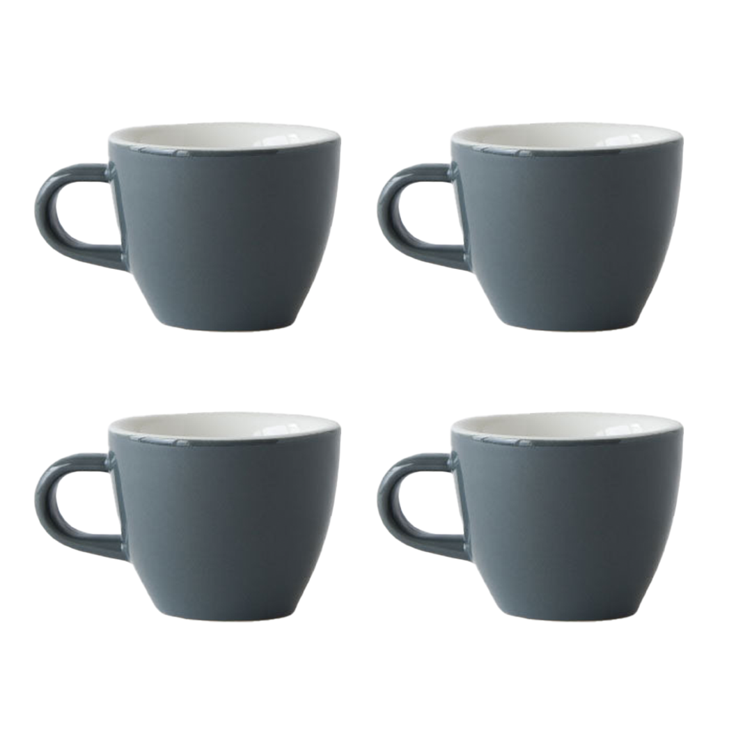 4 ACME Cups Australia Espresso Range Demitasse Cup - 70ml in Dolphin Grey