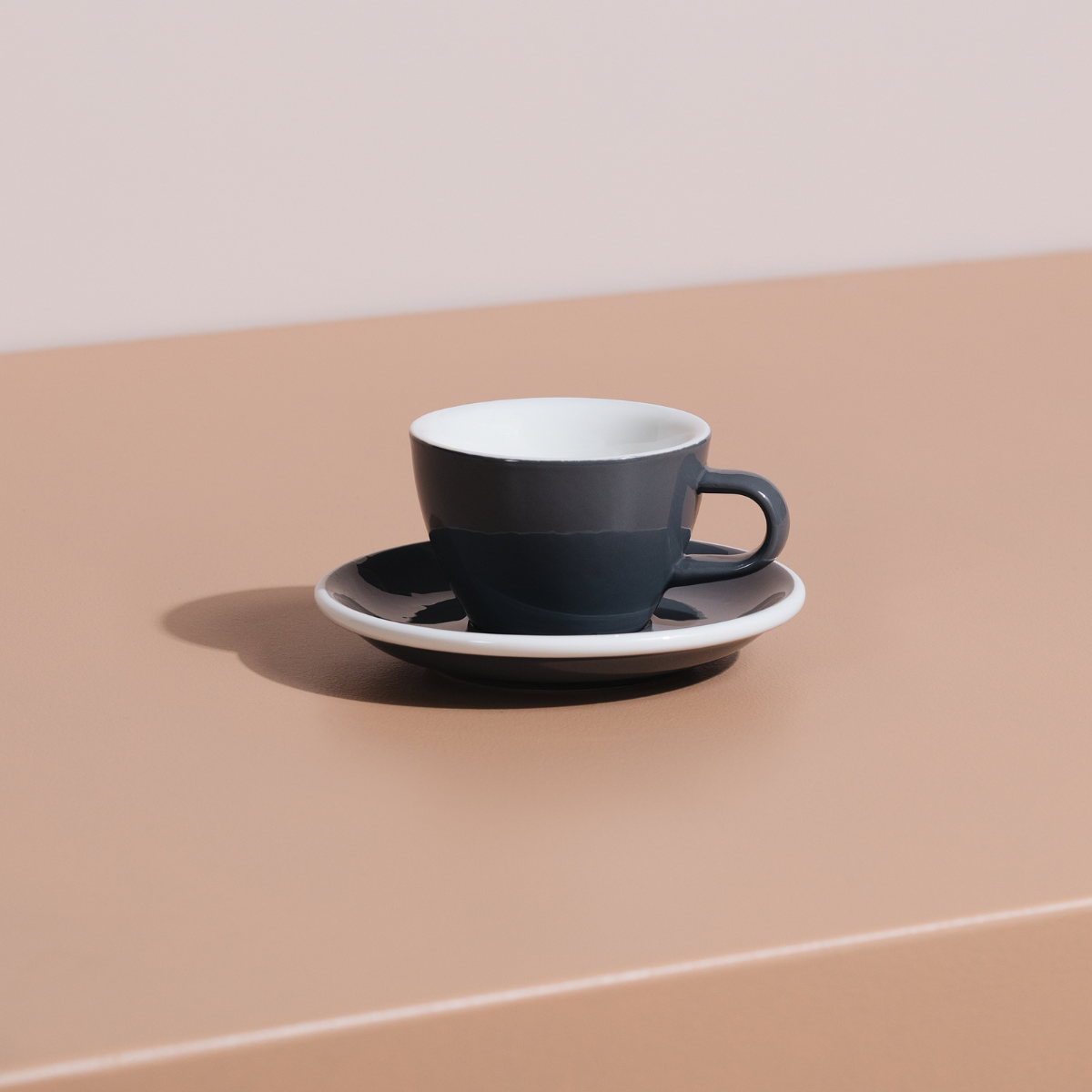 ACME cups Australia Dolphin Grey Espresso Range Medium Saucer - 14cm