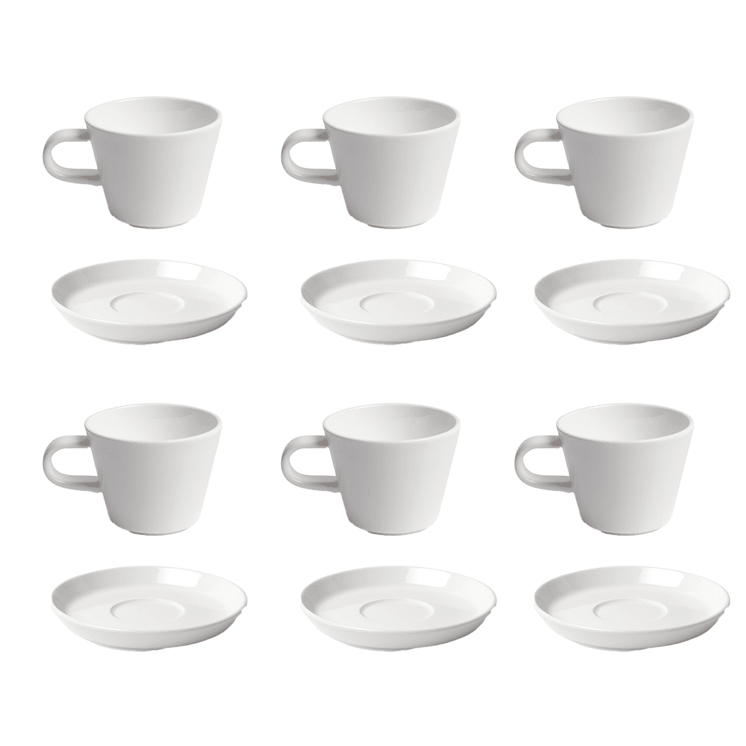Mini Milk White Roman Cup - 110ml