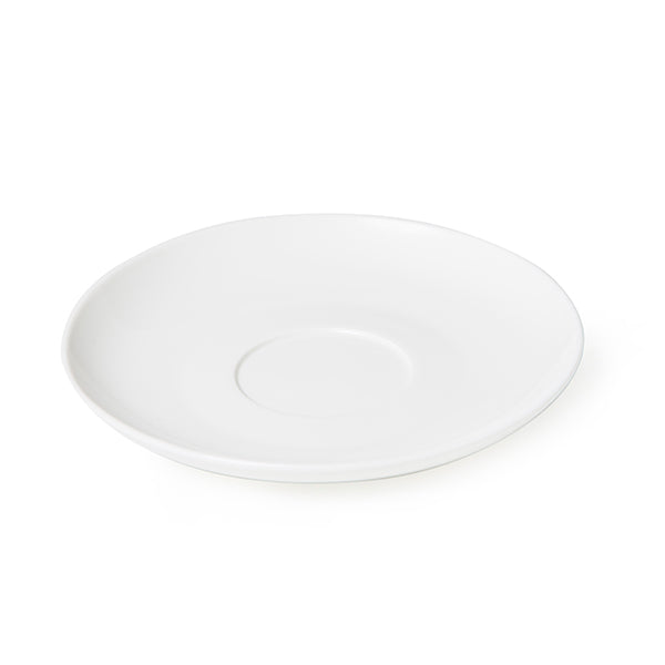 High Quality Milky White Medium Bibby Saucer 15cm - ACME Cups Australia