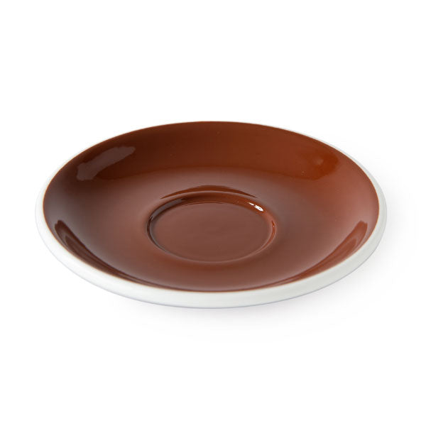 ACME cups Australia- 14cm Espresso Range Medium Saucer in Weka Brown